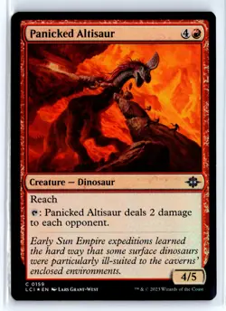 FOIL Panicked Altisaur Lost Caverns of Ixalan - MTG Magic the Gathering Card - Image 1