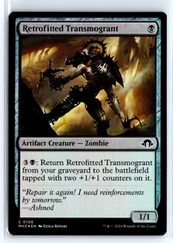 FOIL Retrofitted Transmogrant Modern Horizons 3 - MTG Magic the Gathering Card - Image 1