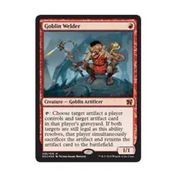 WOTC MtG Elves vs Inventors Goblin Welder (MR) (Foil) EX - Image 1