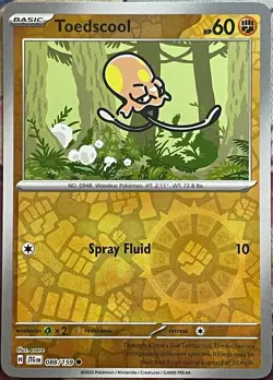 Toedscool Reverse Holo - 088/159 - Journey Together Pokemon 2025 - Image 1