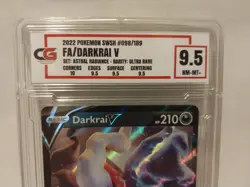 CG Graded Darkrai V 098/189 Astral Radiance Full Art Pokemon TCG Nm-Mt 9.5 - Image 3