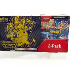 Pokemon Surging Sparks ETB + Booster Bundle Costco 2-pack Sealed - Image 1