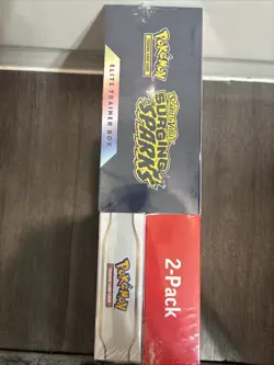 Pokemon Surging Sparks ETB + Booster Bundle Costco 2-pack Sealed - Image 3