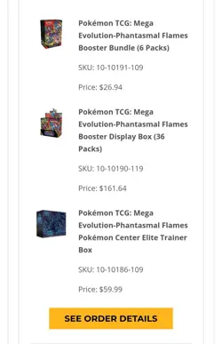 Phantasmal Flames: Pokemon Center ETB + Booster Box + Booster Bundle x2 PREORDER - Image 5