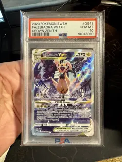 Zeraora Vstar Crown Zenith Pokemon SWSH Crown Zenith GG43 NM PSA 10 - Image 1