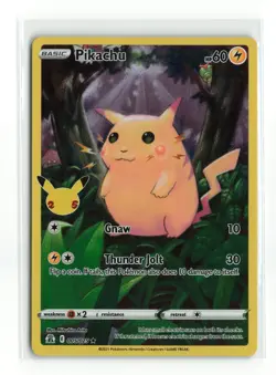 PIKACHU 005/025 CELEBRATIONS POKEMON TCG LP - Image 1