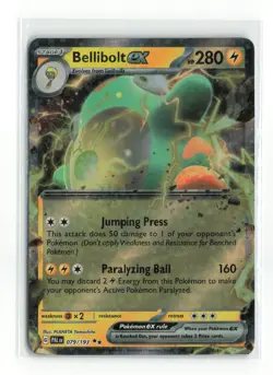 BELLIBOLT EX 079/193 PALDEA EVOLVED POKEMON TCG NM - Image 1