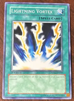 Lightning Vortex SDRL-EN029 Yugioh! SPELL Rise of the Dragon Lords 1st Ed NM x1 - Image 1