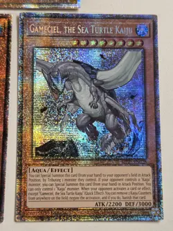 Gameciel, the Sea Turtle Kaiju MP25-EN028 x3 Starlight Rare Yugioh Set Mint - Image 4