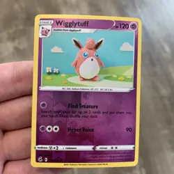 Wigglytuff 111/264 NM Reverse Holo Fusion Strike Near Mint Foil Pokemon TCG Card - Image 1