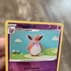 Wigglytuff 111/264 NM Reverse Holo Fusion Strike Near Mint Foil Pokemon TCG Card - Image 3