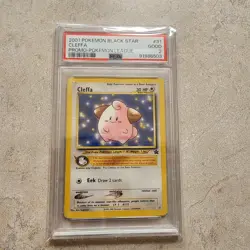Pokemon Cleffa Black Star League Promo #31 PSA 2 Good - Rare Card - Image 1