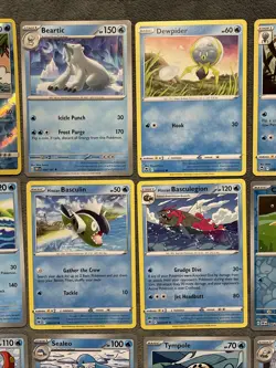 Water Type Pokemon Cards Lot Includes Rare Reverse Holo Foil Wailord + More - Image 4