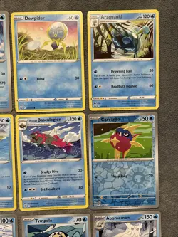 Water Type Pokemon Cards Lot Includes Rare Reverse Holo Foil Wailord + More - Image 5