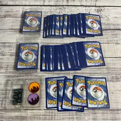 Lot Of 300+ Pokemon Cards Holo & Common, Dice & Marker Set - Image 2