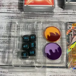 Lot Of 300+ Pokemon Cards Holo & Common, Dice & Marker Set - Image 5