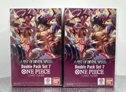 One Piece CCG Card Game A Fist Of Divine Speed Double Pack Set 7 DP-07 x2 Bandai - Image 1