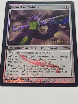 Mint/Near Mint MTG Sword of Kaldra Foil Promos: Prerelease Cards - Image 1