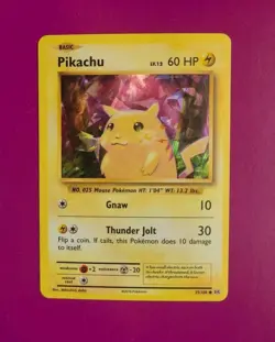Pikachu 35/108 Cracked Ice Holo Pokemon Card - Image 1