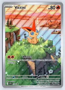 Pokemon Victini SVP 208 JUMBO Card Black Bolt White Flare PROMO 2025 NEAR MINT - Image 1