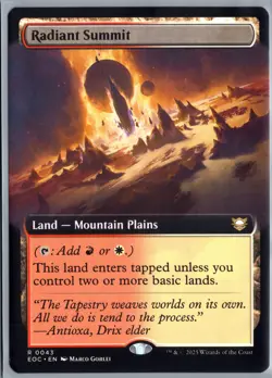 Radiant Summit (Extended Art) Commander: Edge of Eternities #43 - Image 1