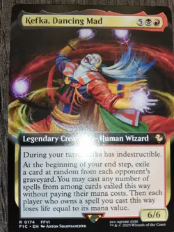Kefka, Dancing Mad Extended Art - Commander: Final Fantasy MTG - Image 1