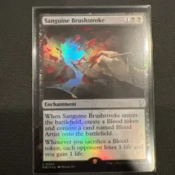 Sanguine Brushstroke Mystery Booster 2 Foil MTG NM - Image 1