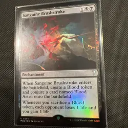 Sanguine Brushstroke Mystery Booster 2 Foil MTG NM - Image 4