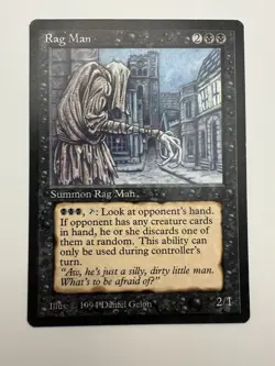 MTG - Rag Man - The Dark - NM English Magic 1994 Never Played - Image 1