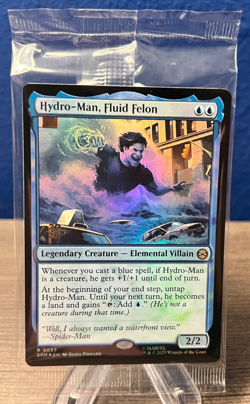 MTG Prerelease Promo FOIL - Hydro-Man, Fluid Felon - R - Marvel's Spider-Man 33 - Image 1