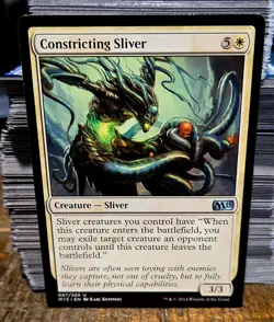 magic the gathering - Constricting Sliver - Creature - Uncommon - White - Plains - Image 1