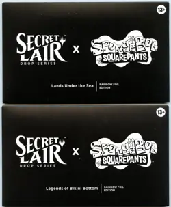 MTG Secret Lair Spongebob Legends of Bikini Bottom + Lands Under The Sea Foil - Image 1