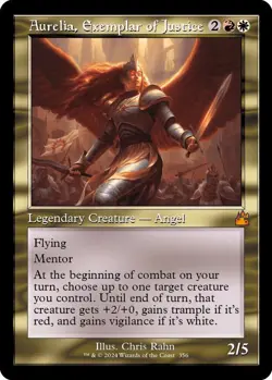 Aurelia, Exemplar of Justice (Retro Frame) NM #356 Ravnica Remastered MTG - Image 1