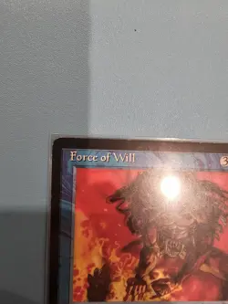 MTG. Force of Will . Signed. Alliances Terese Nielsen. MP/HP - Image 4