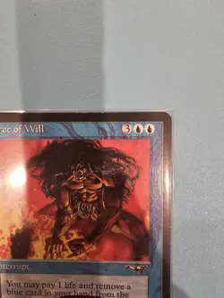 MTG. Force of Will . Signed. Alliances Terese Nielsen. MP/HP - Image 5