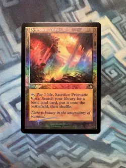 MTG Foil Retro Frame Prismatic Vista NM Unplayed Modern Horizons - Image 1