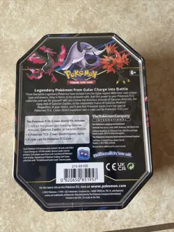 Pokemon TCG: Galarian Articuno TIn - Crown Zenith - Factory Sealed - Image 3