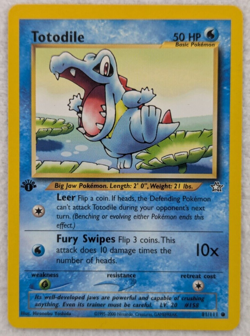 2000 Totodile #81 Neo Genesis 1st Edition Regular Pokemon Card Common - Image 1