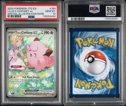 2025 POKEMON JOURNEY TOGETHER SPECIAL ILLUSTRATION LILLIE'S CLEFAIRY EX PSA 10 - Image 3