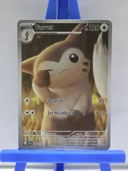 Furret 168/159 IR Illustration Rare Pokemon 2025 Journey Together NM Condition - Image 1