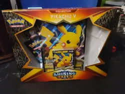 Pokemon TCG: Shining Fates Pikachu V Collection Box: NEW FACTORY SEALED - Image 1