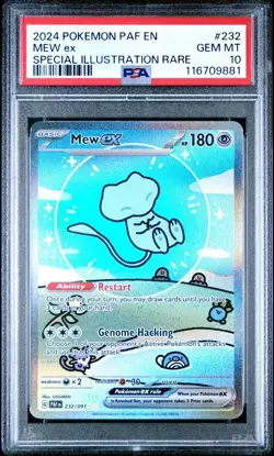 Mew Ex #232 Bubble Mew 2024 Pokemon Paldean Fates SIR - PSA 10 - Image 1