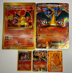 Pokemon TCG Charizard Charmander Mixed Lot Jumbo and Standard Holo Regular - Image 1