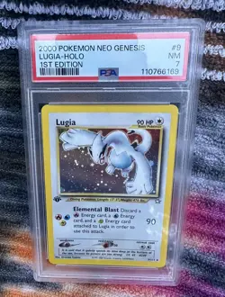 2000 POKEMON NEO GENESIS 1ST EDITION #9 LUGIA HOLO PSA 7 NM - Image 4