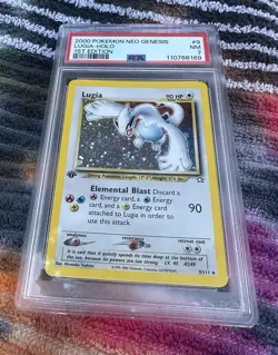 2000 POKEMON NEO GENESIS 1ST EDITION #9 LUGIA HOLO PSA 7 NM - Image 5