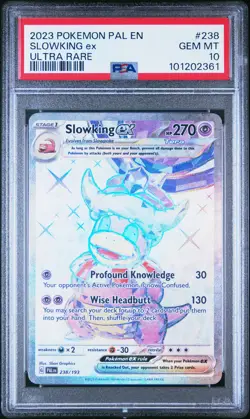 2023 POKEMON PAL EN-PALDEA EVOLVED ULTRA RARE #238 SLOWKING EX PSA 10 - Image 1
