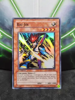 Yugioh Rai-Jin CSOC-EN084 Super Rare 1st Edition NM - Image 1
