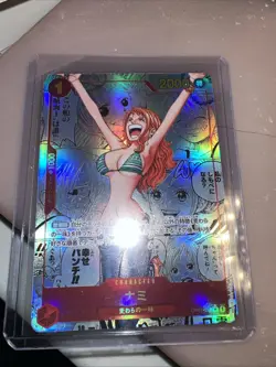 One Piece Card Game Nami OP01-016 Manga Alternative Art Japanese - Image 1