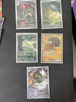 Pokemon Black And White Lot 5 Cards Illustration Rare Full Art NM - Image 1