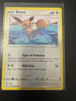 Eevee 52/72 & 119/189 Pokemon Cards Set of 2 Shining Fates Astral Radiance - Image 2